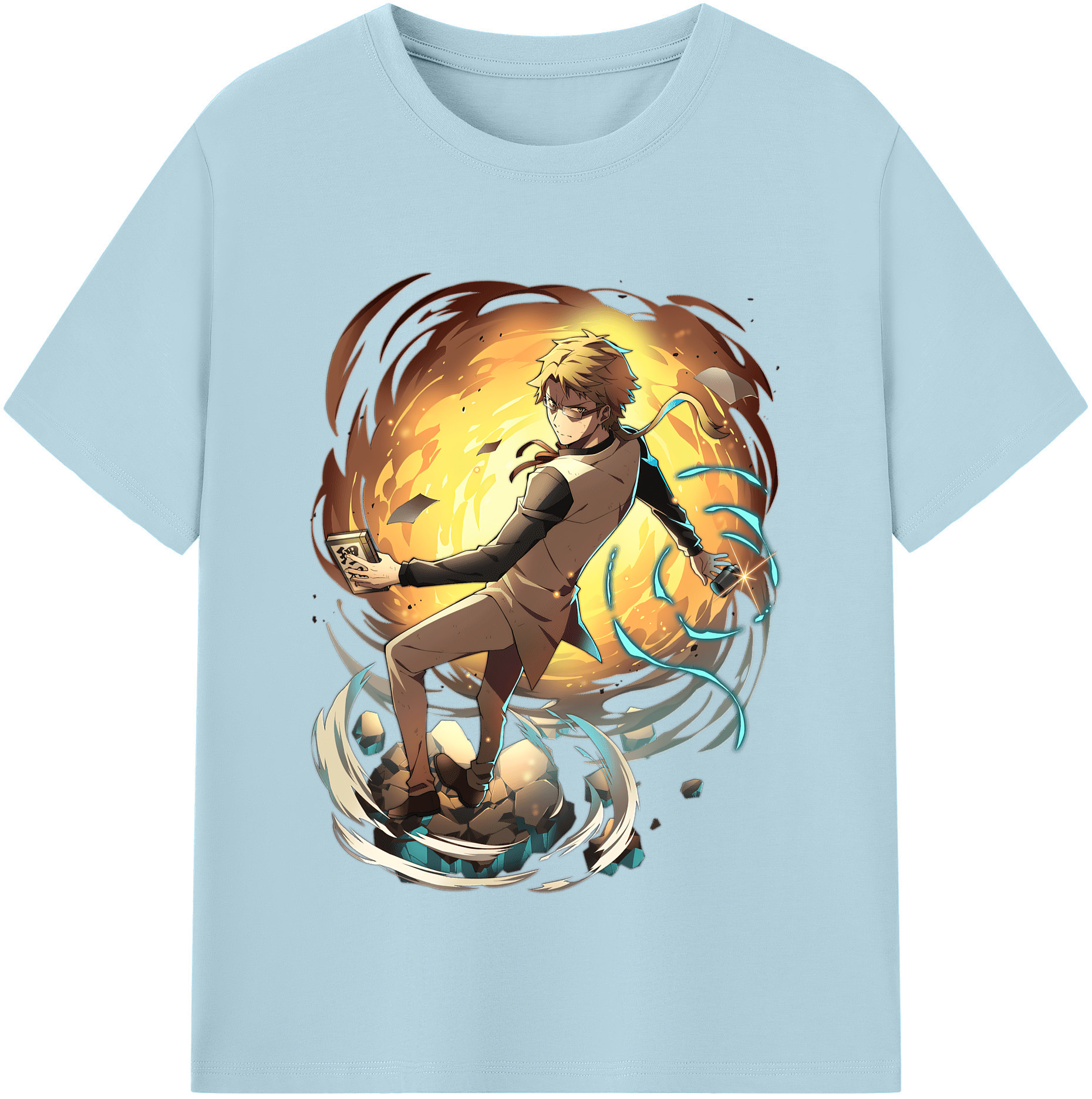 （画像用） 文豪ストレイドッグス Bungo Stray Dogs 綿100％半袖Tシャツ（フロントプリント）